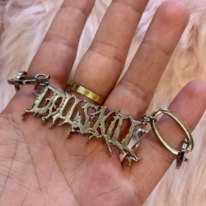 DOLLS KILL Silver chain necklace/choker